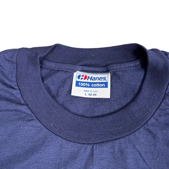 Vtg 80’s T Shirt Jay Leno Single Stitch The Tonight Show Blue Paper Thin 1987 L - Picture 6 of 8